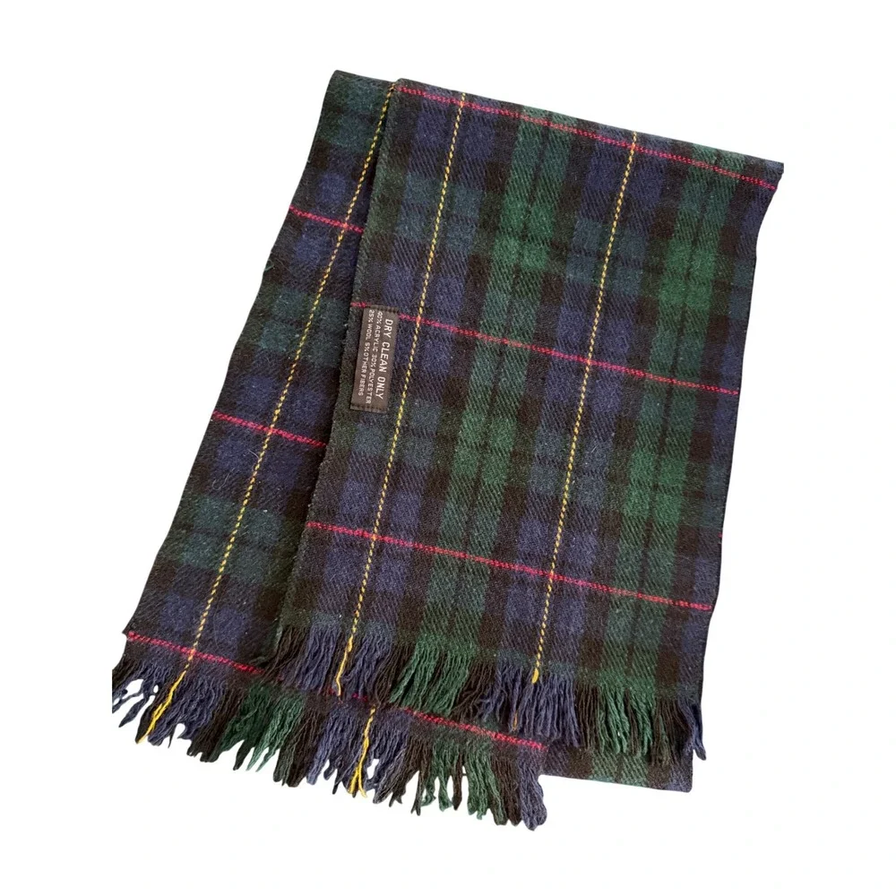 Glentana MacKenzie Tartan Scarf Bundle 3 Scottish‎ Plaid Lot Wool